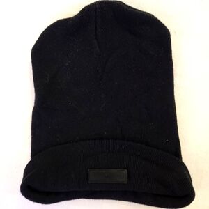 Abercrombie & Fitch Black Ribbed Beanie